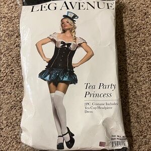 Leg Avenue Black and White Tea Party Costume